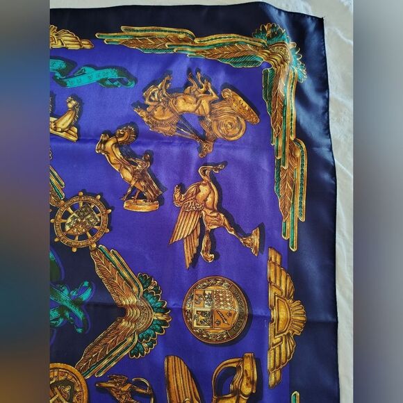 Vintage Scarf Parures De Vent Car Ornaments Gold - Picture 7 of 16